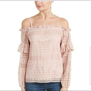 Parker cold shoulder lace top NEW with tags